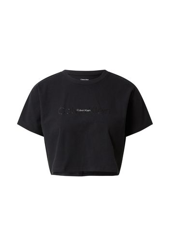 Calvin Klein Performance Maglia funzionale  nero / bianco