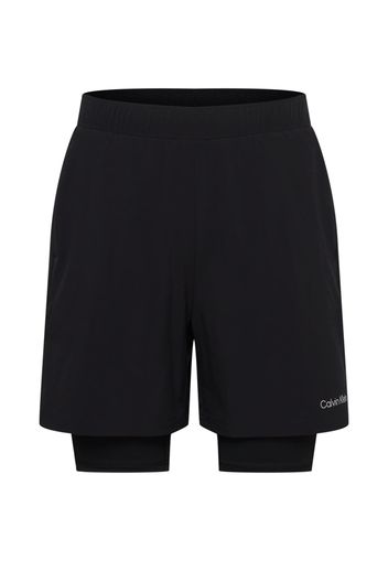 Calvin Klein Performance Pantaloni sportivi  nero / grigio