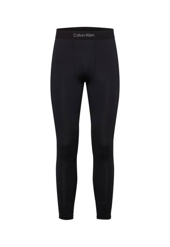 Calvin Klein Performance Pantaloni sportivi  nero / bianco