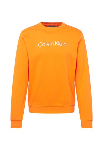 Calvin Klein Performance Felpa sportiva  arancione / bianco