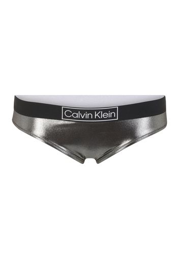 Calvin Klein Swimwear Plus Pantaloncini per bikini  grigio argento / nero / bianco