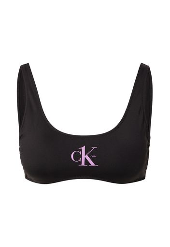 Calvin Klein Swimwear Top per bikini  nero / rosa