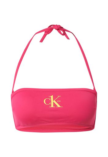 Calvin Klein Swimwear Top per bikini  fucsia / giallo chiaro