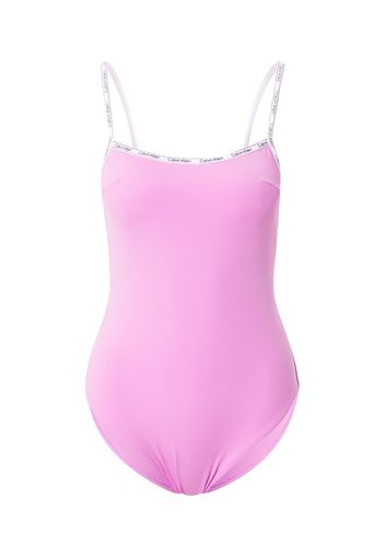 Calvin Klein Swimwear Costume intero  rosa chiaro / bianco / nero