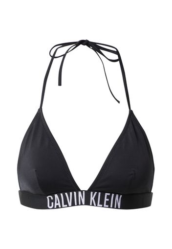 Calvin Klein Swimwear Top per bikini  nero / bianco