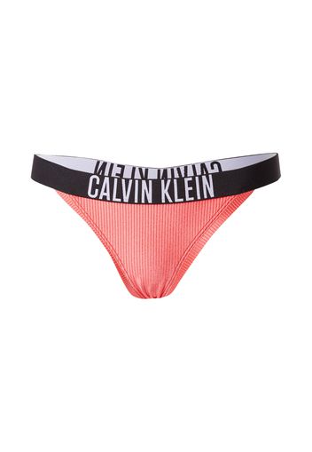 Calvin Klein Swimwear Pantaloncini per bikini 'Intense Power'  arancione / bianco / nero