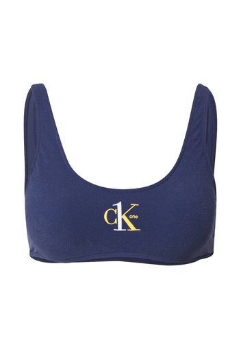 Calvin Klein Swimwear Top per bikini  navy / giallo / bianco