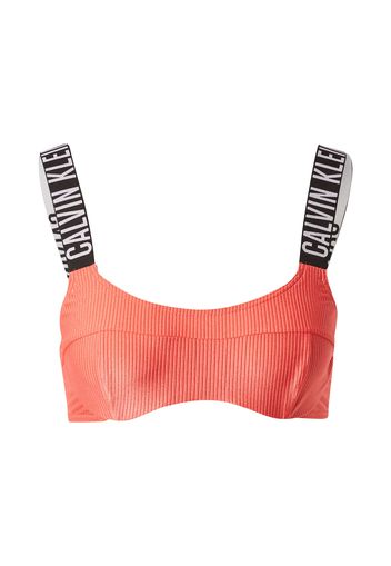 Calvin Klein Swimwear Top per bikini  rosso arancione / nero / bianco