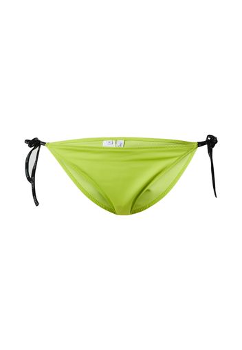 Calvin Klein Swimwear Pantaloncini per bikini 'Cheeky'  nero / bianco / lime