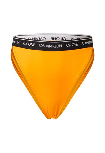 Calvin Klein Swimwear Pantaloncini per bikini  nero / bianco / giallo oro