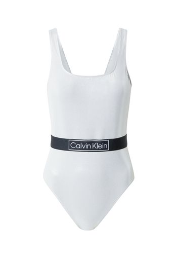 Calvin Klein Swimwear Costume intero  grigio chiaro / nero / bianco