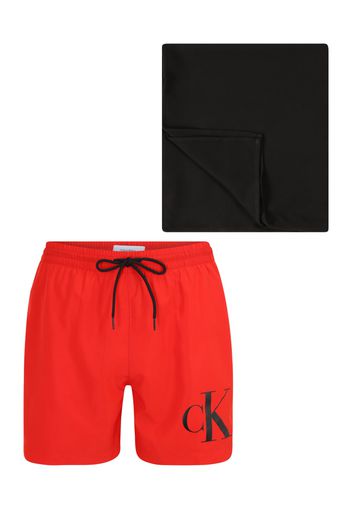 Calvin Klein Swimwear Pantaloncini da bagno  rosso / nero