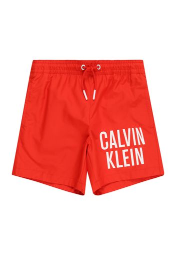 Calvin Klein Swimwear Pantaloncini da bagno 'Intense Power'  rosso / bianco