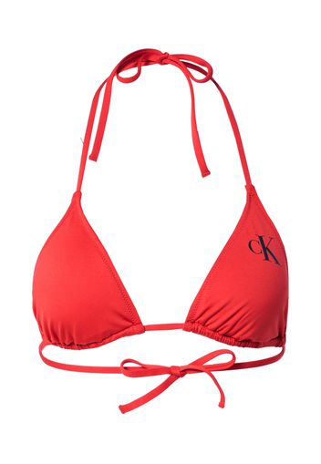 Calvin Klein Swimwear Top per bikini  rosso / nero