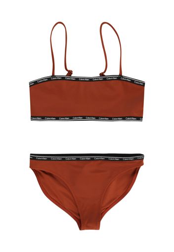 Calvin Klein Swimwear Bikini  rosso ruggine / nero / bianco
