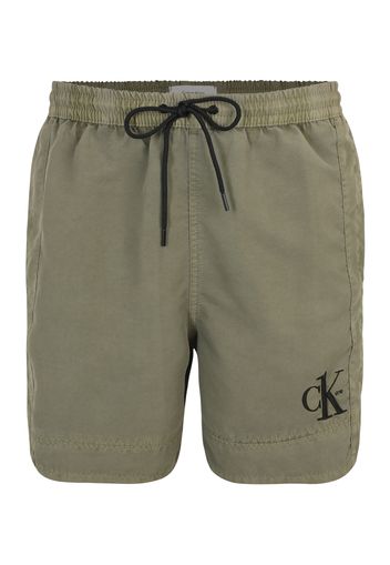 Calvin Klein Swimwear Pantaloncini da bagno  oliva / nero