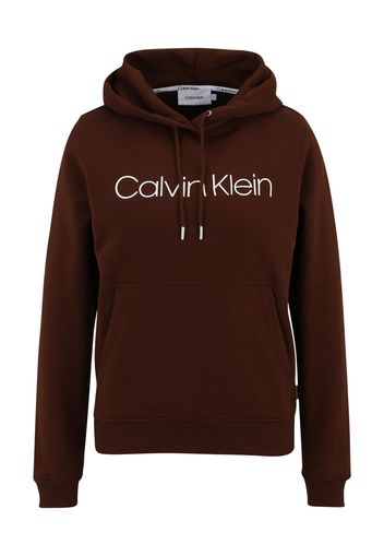 Calvin Klein Felpa  marrone scuro / bianco