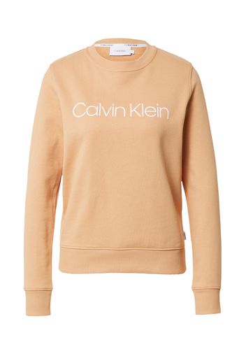 Calvin Klein Felpa  marrone chiaro / bianco