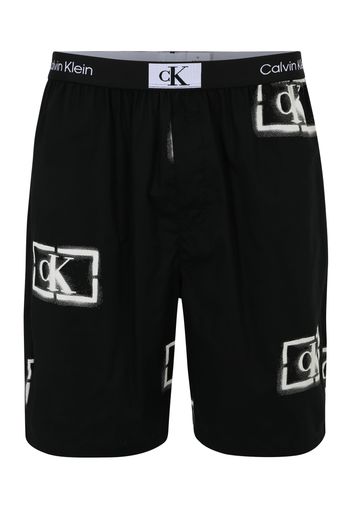 Calvin Klein Underwear Pantaloncini da pigiama  nero / offwhite / bianco naturale