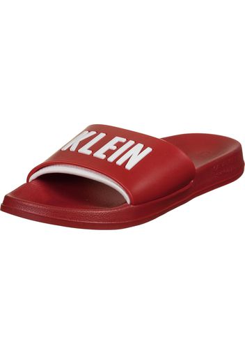 Calvin Klein Underwear Scarpe da spiaggia / da bagno 'Slide'  rosso / bianco