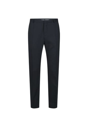 Calvin Klein Pantaloni con piega frontale  blu notte