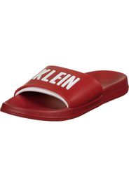 Calvin Klein Underwear Scarpe da spiaggia / da bagno 'Slide'  rosso / bianco