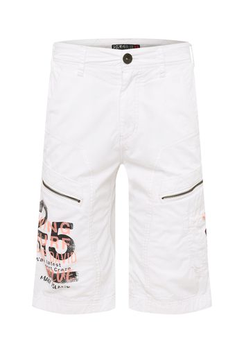 CAMP DAVID Pantaloni  bianco / nero / pesca