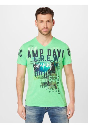CAMP DAVID Maglietta  verde chiaro / colori misti