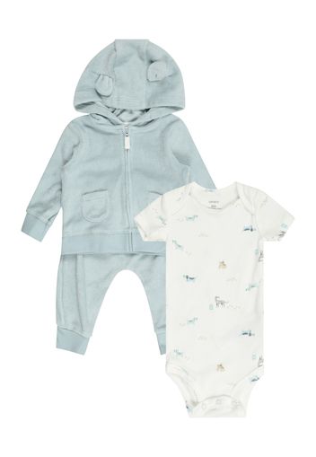 Carter's Set 'CARDI'  blu chiaro / bianco / marrone chiaro / grigio