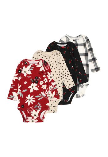 Carter's Tutina / body per bambino  beige chiaro / rosso rubino / nero / bianco