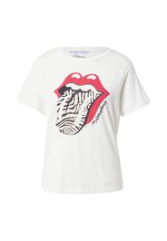 CATWALK JUNKIE Maglietta 'Stones  Zebra'  bianco / nero / rosso