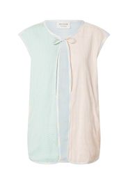 Cecilie Copenhagen Gilet 'Maja'  pesca / arancione chiaro / blu chiaro / turchese / bianco