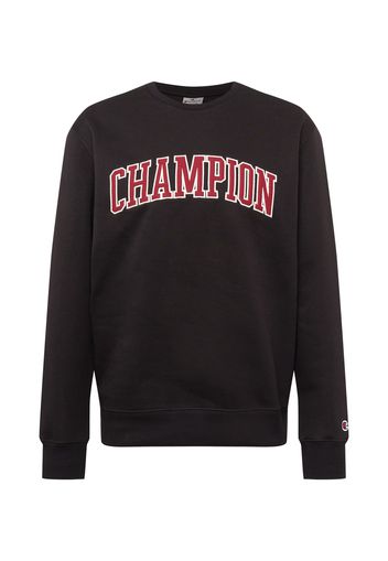 Champion Authentic Athletic Apparel Felpa  nero / bianco / rosso