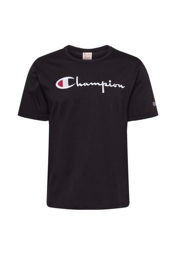 Champion Reverse Weave Maglietta  nero / bianco / rosso / blu