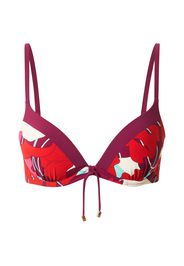 Chantelle Top per bikini  bacca / rosso / crema / acqua