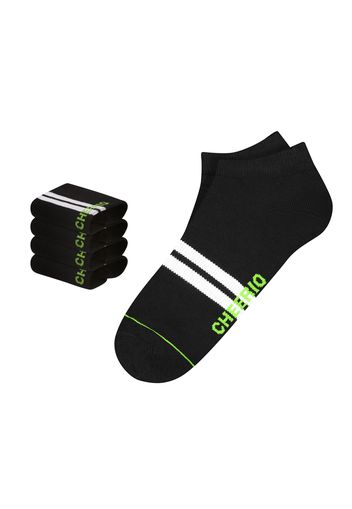 CHEERIO* Socken  nero / bianco / verde neon