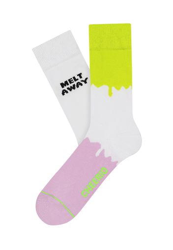 CHEERIO* Socken  giallo / rosa pastello / bianco / verde neon / nero