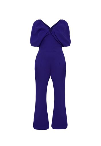 Chi Chi London Tuta jumpsuit 'Fledermausärmel'  blu