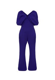 Chi Chi London Tuta jumpsuit 'Fledermausärmel'  blu