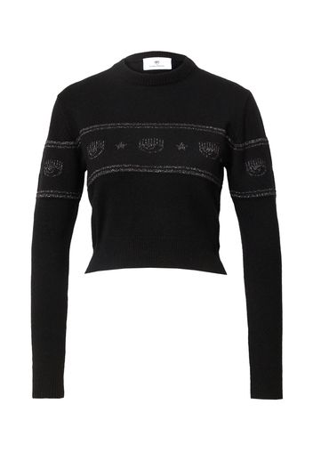 Chiara Ferragni Pullover 'MAGLIERIA'  nero / argento