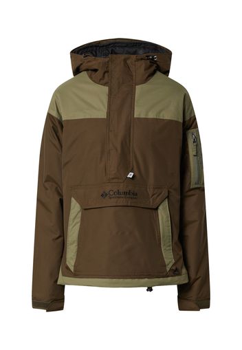 COLUMBIA Jacke  verde / marrone scuro