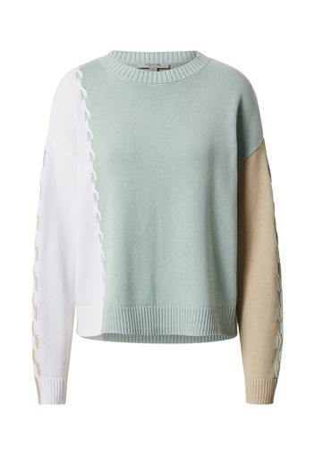 comma casual identity Pullover  bianco / menta / beige