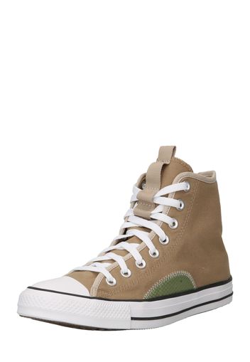 CONVERSE Sneaker alta 'Chuck Taylor All Star'  marrone / verde scuro / bianco