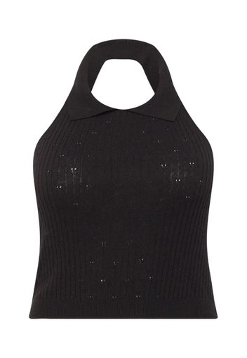 Cotton On Curve Top in maglia 'POINTELLE'  nero