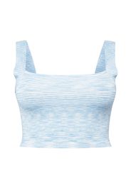 Cotton On Curve Top in maglia  blu chiaro / bianco