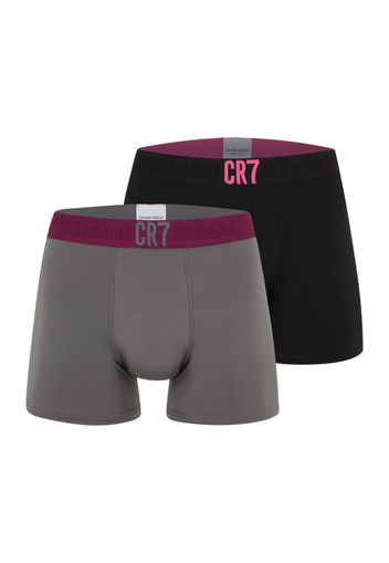 CR7 - Cristiano Ronaldo Boxer  grigio scuro / bacca / rosa chiaro / nero