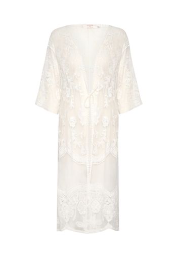 Cream Kimono 'Rogia'  bianco