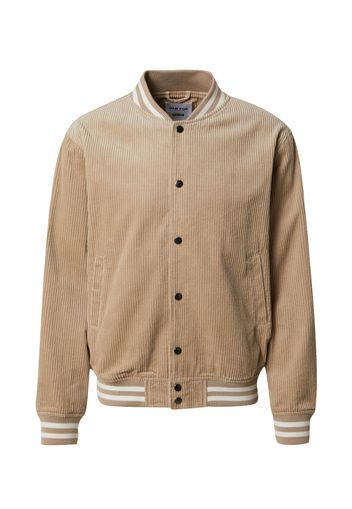 DAN FOX APPAREL Giacca di mezza stagione 'Leo'  beige chiaro / bianco