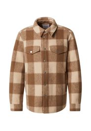 DAN FOX APPAREL Giacca di mezza stagione 'Arda'  beige / marrone