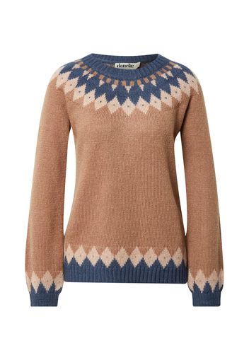 Danefae Pullover  beige scuro / camello / navy